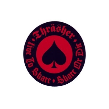 Thrasher Oath - Black/Red Sticker Skate