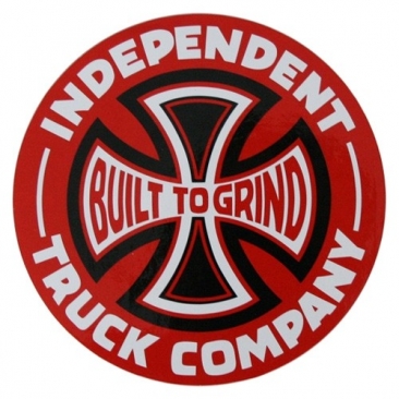 Independent Built To Grind - Black/Red Sticker Skate