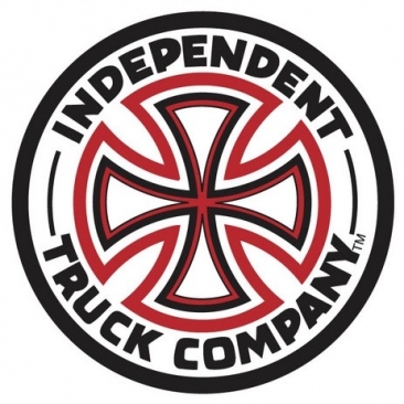 Independent Cross Decal - Red/White Sticker Skate