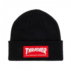 Thrasher Bonnet Skate Skate Mag Patch Black 