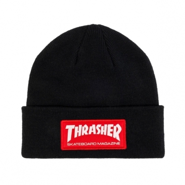 Thrasher Skate Mag Patch Black Bonnet Skate