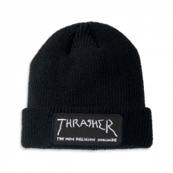 Thrasher Bonnet Skate New Religion Patch Black 