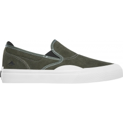 Emerica Wino G6 Slip On Olive White 10 US Chaussures