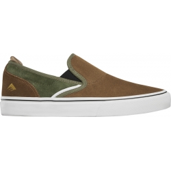 Emerica Wino G6 Slip-on Brown Green 07 US Chaussures