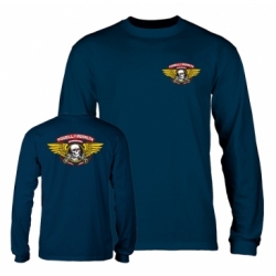 Powell Peralta Ls Winged Ripper Navy S Camiseta