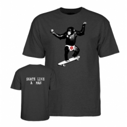 Powell Peralta Skate Chimp Charcoal Heather Ss S T-shirt