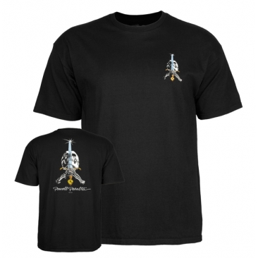 Powell Peralta Skull and Sword Black S T-Shirt