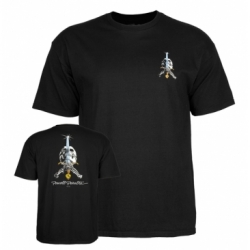 Powell Peralta Skull and Sword Black L T-Shirt