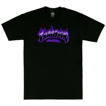 Thrasher Airbrush Black Purple S T-Shirt