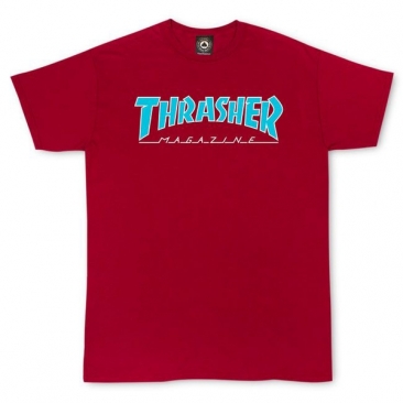 Thrasher Outlined Cardinal S T-Shirt