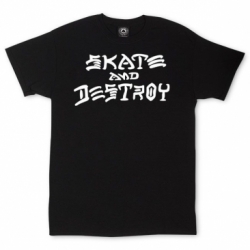 Thrasher Skate and Destroy Black S T-shirt