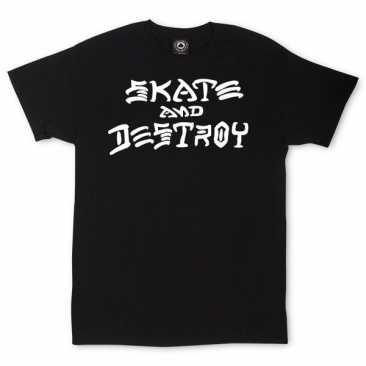 Thrasher Skate and Destroy Black S camiseta