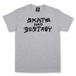 Thrasher Skate and Destroy Grey S Camiseta