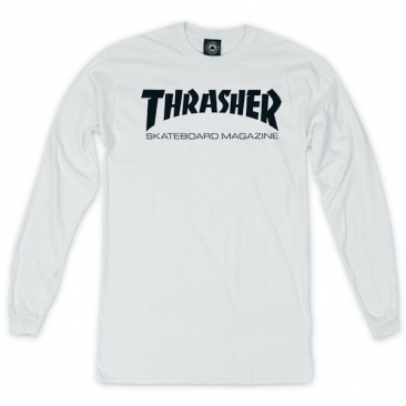 Thrasher Skate Mag Ls White L T-Shirt