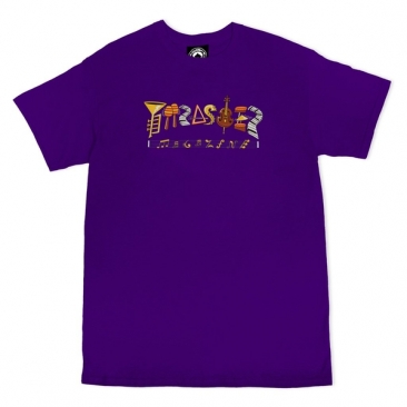 Thrasher Fillmore Logo Ss Purple S T-shirt