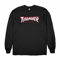 Thrasher Possessed Logo Ls Black M T-Shirt