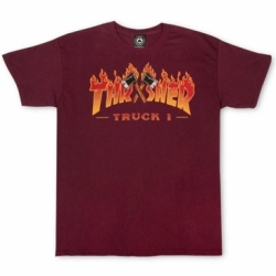 Thrasher Truck 1 Ss Maroon S Maglietta