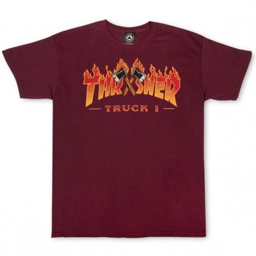 Thrasher Truck 1 Ss Maroon S T-Shirt