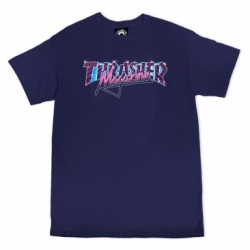 Thrasher Vice Logo Ss Navy S T-Shirt