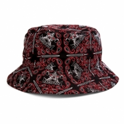 Thrasher Bandana Bucket Black Red Casquette