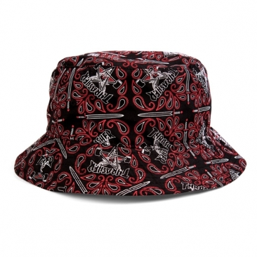 Thrasher Bandana Bucket Black Red Cápsula