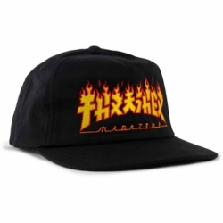 Thrasher Godzilla Flame Snapback Black Casquette