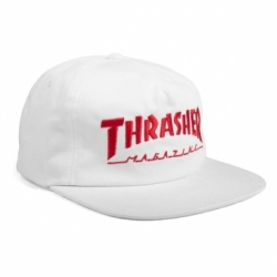 Thrasher Mag Logo Snapback White Casquette