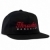 Oval Script Snapback Black