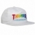 Rainbow Mag Snapback White