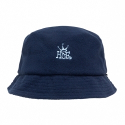 Crown Polar Fleece Bucket Hat Navy
