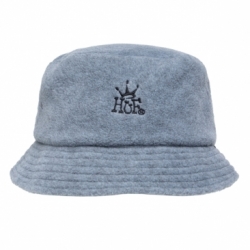 HUF Crown Polar Fleece Bucket Hat Steel Grey Casquette