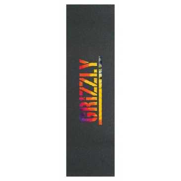 Grizzly Stamp Print Acid Test Tie Dye 9 X 33 Griptape