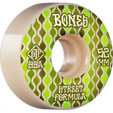 Bones Stf 52mm V2 Retros 99a White Locks Roues