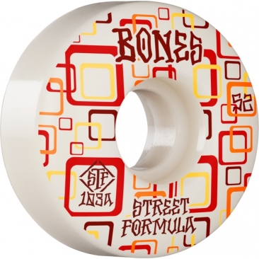 Bones Stf 52mm V3 Retros 103a White Slims Wheels