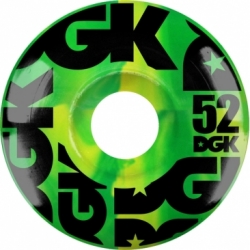 DGK 52mm Swirl Formula Green 101a Wheels