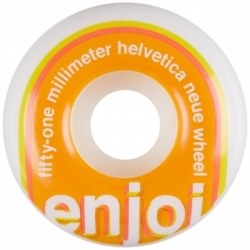 Enjoi 51mm Helvetica Neue Orange 101a Wielen