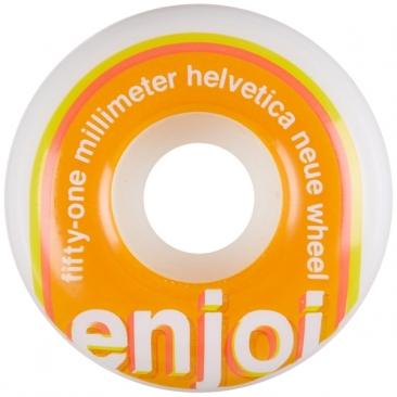 Enjoi 51mm Helvetica Neue Orange 101a Räder