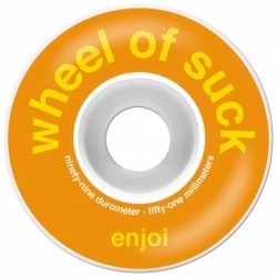 Enjoi 51mm Wheel Of Sucks Orange 101a Wheels