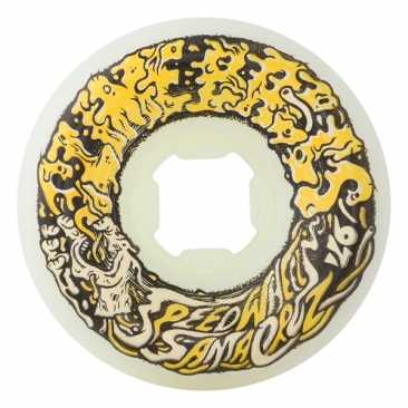 Santa Cruz 56mm Vomit Ii White Yellow 97a Wheels