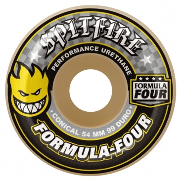 Spitfire 54mm F4 99d Conical Yellow Print Wheels