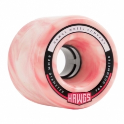 Hawgs 63mm Fatty 78a Pink White Wheels