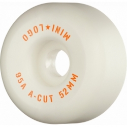 Mini Logo 52mm A-cut 95a Hybrid White 