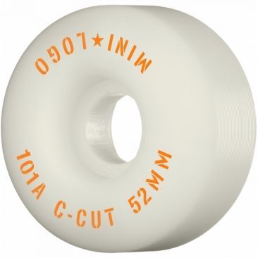 Mini Logo 52mm C-cut Ii 101a White Wheels