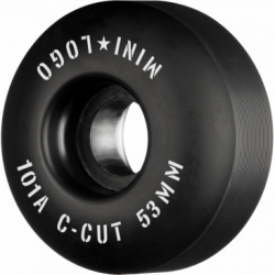 Mini Logo 53mm C-cut Ii 101a Black Ruote