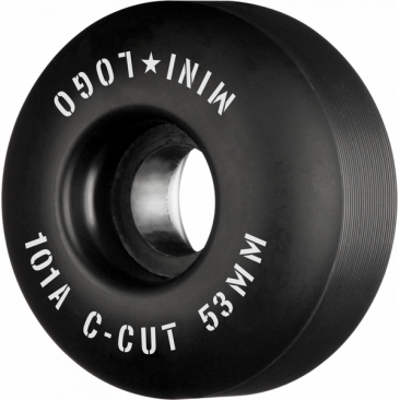 Mini Logo 53mm C-cut Ii 101a Black Wheels