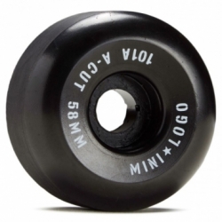 Mini Logo 58mm A-cut Ii 101a Black Rodas