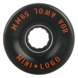 Mini Logo 59mm Awol 80a Black Ruote