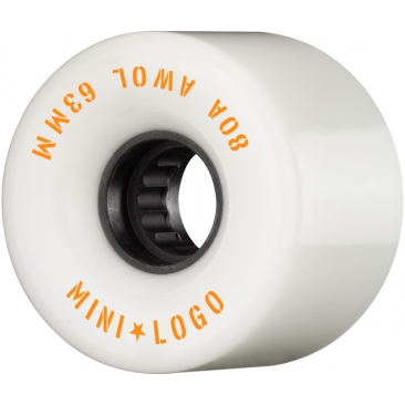 Mini Logo 63mm Awol 80a White Wheels