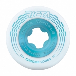 Ricta 53mm Chrome Core White Teal 99a Räder