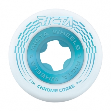 Ricta 53mm Chrome Core White Teal 99a Roues